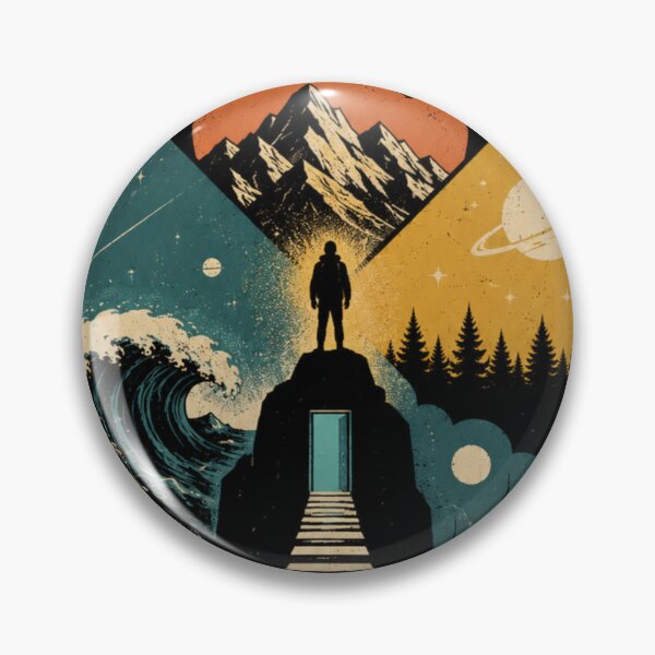 Item preview, Cosmic Journey – Surreal Nature and Space Illustration designed and sold by Dogandesighn.