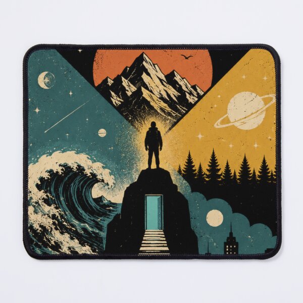 Item preview, Cosmic Journey – Surreal Nature and Space Illustration designed and sold by Dogandesighn.