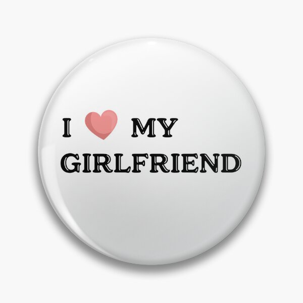 Item preview, I Love My Girlfriend Cute Relationship Art designed and sold by KMKDesignStudio.