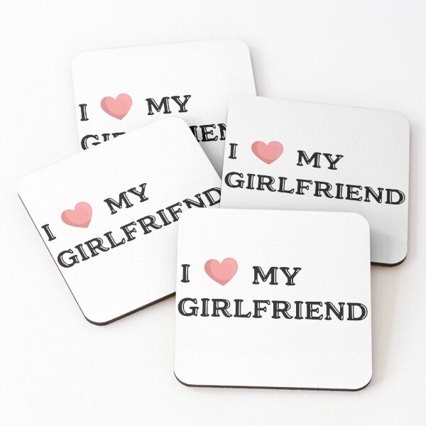 Item preview, I Love My Girlfriend Cute Relationship Art designed and sold by KMKDesignStudio.