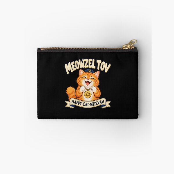 Item preview, Meowzel Tov Jewish Cat Mitzvah Celebration designed and sold by elderberry.