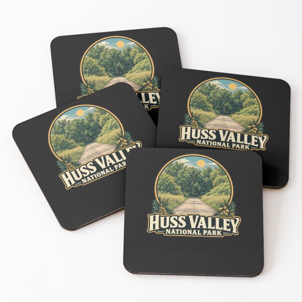 Item preview, Funny Huss Valley Meme National Park Forest Trail Badge Art designed and sold by elderberry.