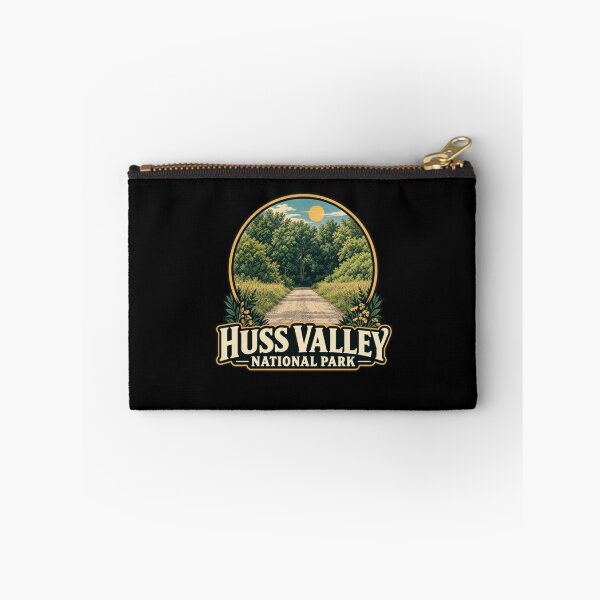 Item preview, Funny Huss Valley Meme National Park Forest Trail Badge Art designed and sold by elderberry.