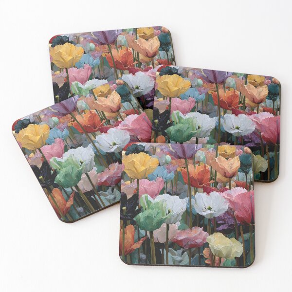 Item preview, Elegant Tulips Fine Art Flower Painting designed and sold by AutoPopStudio.
