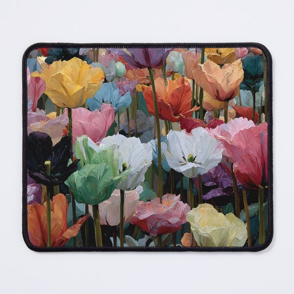 Item preview, Elegant Tulips Fine Art Flower Painting designed and sold by AutoPopStudio.