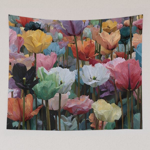 Item preview, Elegant Tulips Fine Art Flower Painting designed and sold by AutoPopStudio.