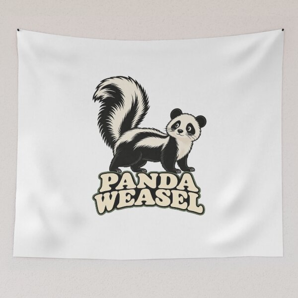 Item preview, Funny Panda Weasel Cute Animal Skunk Pun Art designed and sold by elderberry.