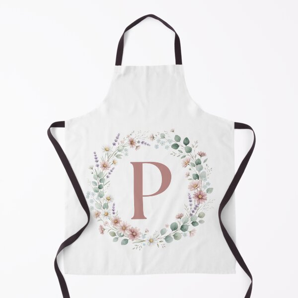 Item preview,  Pink Letter P Floral Wreath Monogram designed and sold by ITCHAWAWAA.