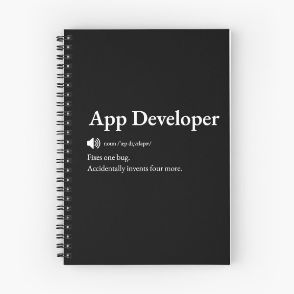 Item preview, App Developer Funny Definition: Gift for Coworker, Friend or Special Someone | Coder's Bug-Fixing Banter designed and sold by BrooklynRhodes.