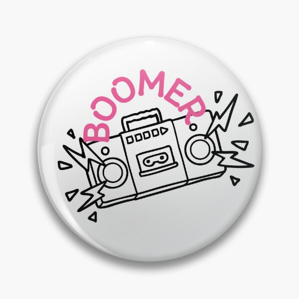 Artikelvorschau, Pink Boomer Curved Text Ästhetik entworfen und verkauft von KMKDesignStudio.