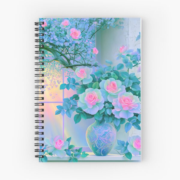 Item preview, Serenade in Pastel Cyan and Rose designed and sold by bloorose.