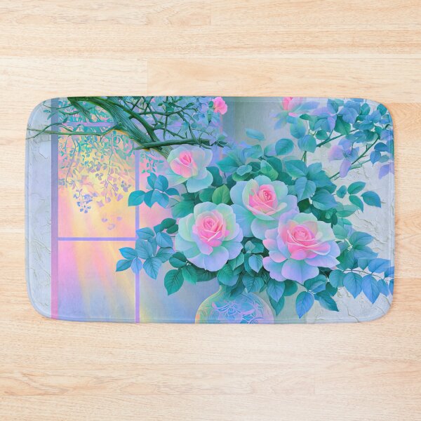 Item preview, Serenade in Pastel Cyan and Rose designed and sold by bloorose.