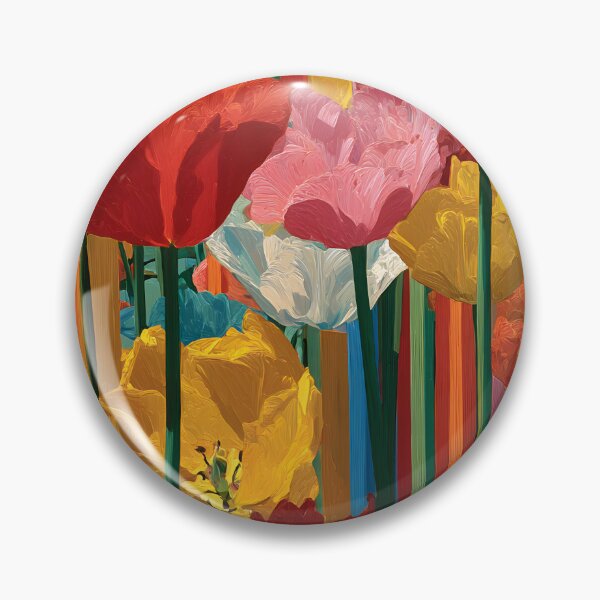 Item preview, Spring Tulips Colorful Botanical Wall Decor designed and sold by AutoPopStudio.
