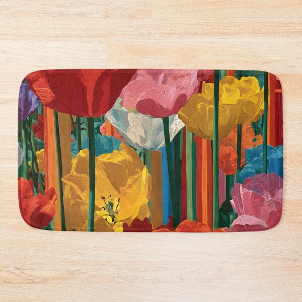 Item preview, Spring Tulips Colorful Botanical Wall Decor designed and sold by AutoPopStudio.