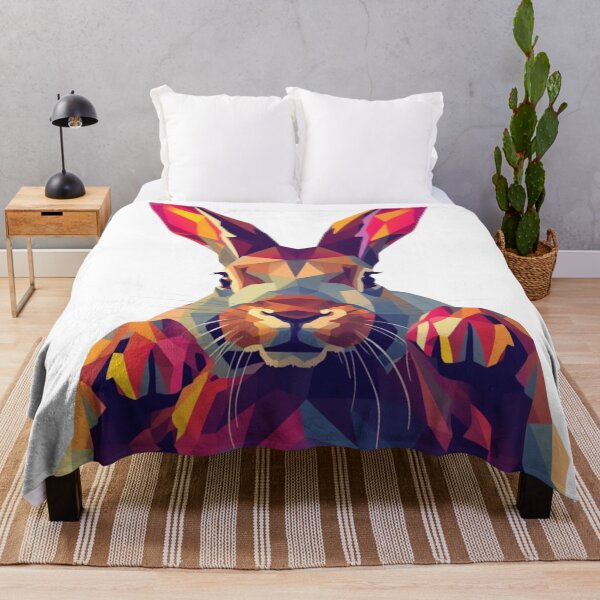 Item preview, WPAP Geometric Boxing Rabbit Modern Pop Art designed and sold by Martial-Art-23.