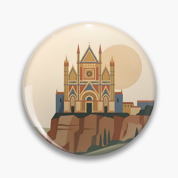 Item preview, Orvieto Italy Vintage Travel Poster - Minimalist Umbria Art Print designed and sold by DuckOddity.