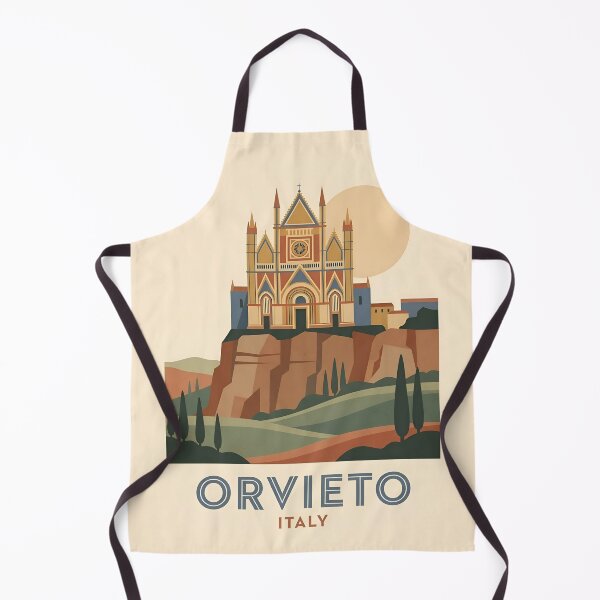 Item preview, Orvieto Italy Vintage Travel Poster - Minimalist Umbria Art Print designed and sold by DuckOddity.
