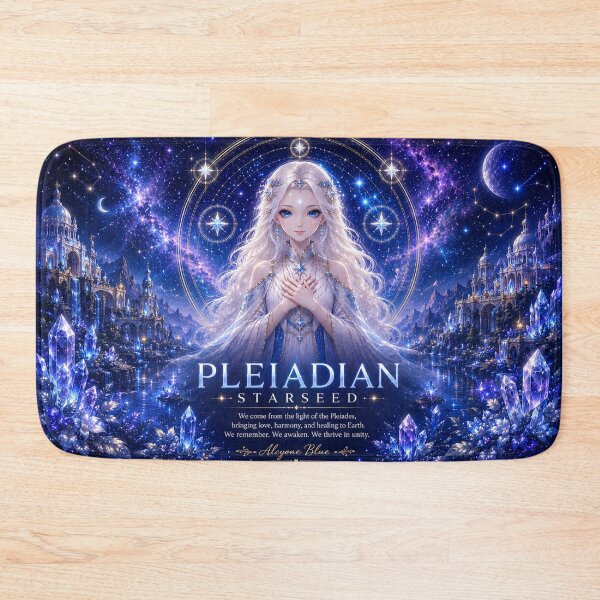 Item preview, Pleiadian Starseed – Celestial Cosmic Fantasy Woman Art designed and sold by Alcyone-Blue.