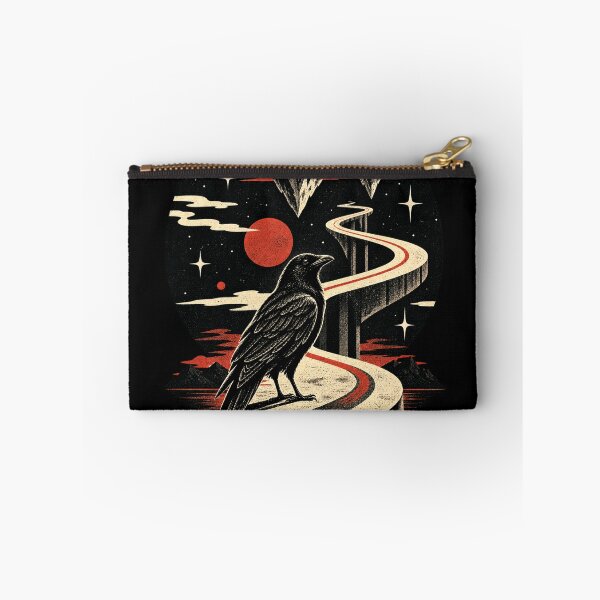 Item preview, Cosmic Raven – Surreal Pathway Illustration designed and sold by Dogandesighn.