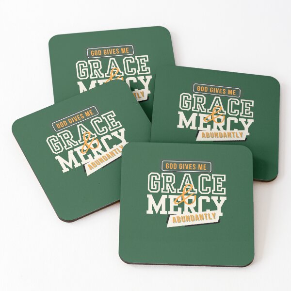 Item preview, God's Grace - Christian Inspiring Community Word  - Anniversary Gift Ideas - Green designed and sold by Doiemacreations.