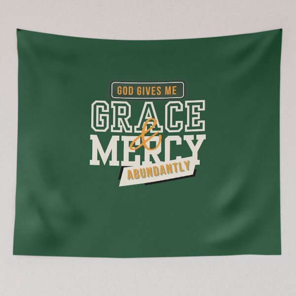 Item preview, God's Grace - Christian Inspiring Community Word  - Anniversary Gift Ideas - Green designed and sold by Doiemacreations.