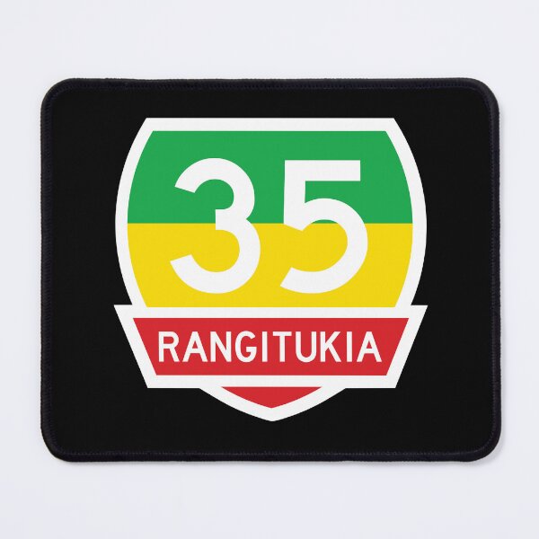 Item preview, Rangitukia highway 35  with Banner- Rasta designed and sold by MY NEW ZEALAND.