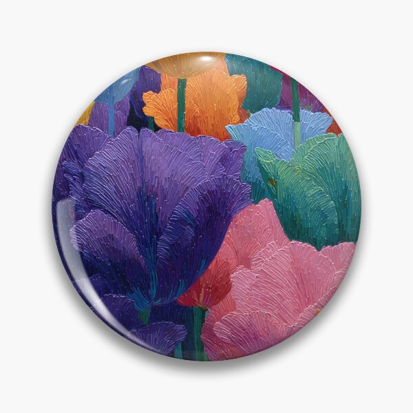 Item preview, Romantic Tulips Garden Painting Floral Wall Art designed and sold by AutoPopStudio.