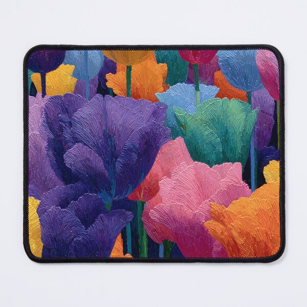 Item preview, Romantic Tulips Garden Painting Floral Wall Art designed and sold by AutoPopStudio.