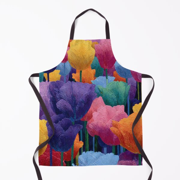 Item preview, Romantic Tulips Garden Painting Floral Wall Art designed and sold by AutoPopStudio.