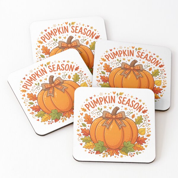 Item preview, Pumpkin Season Autumn Medallion - Cute Fall Typography & Sticker Design designed and sold by KMKDesignStudio.