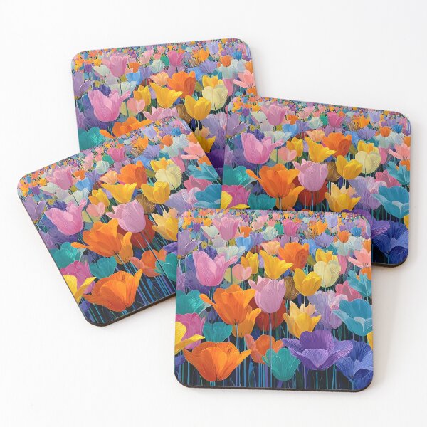 Item preview, Stunning Tulips Bloom Fine Art Botanical Print designed and sold by AutoPopStudio.
