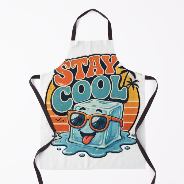 Item preview, Stay Cool Funny Ice Cube Summer Retro Vintage Design designed and sold by Brain shot.