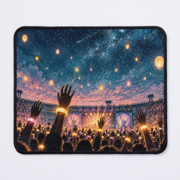 Item preview, Sky Full of Stars Stadium Tour Fan Art – Glowing Wristband Concert Design designed and sold by Fanverse Merchandise.