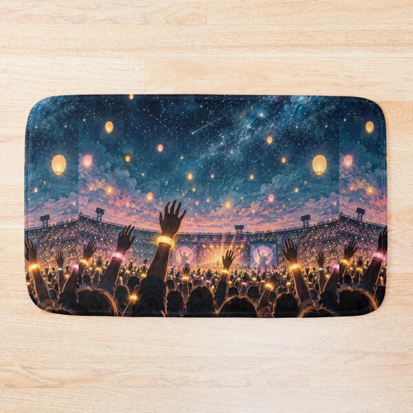 Item preview, Sky Full of Stars Stadium Tour Fan Art – Glowing Wristband Concert Design designed and sold by Fanverse Merchandise.
