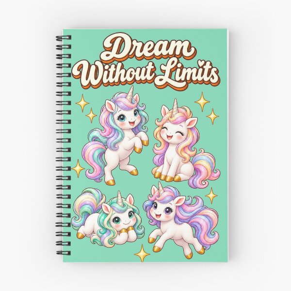Item preview, Dream Without Limits – Four Unicorns Fantasy Cartoon Design designed and sold by Cartoon art with a purpose ❤️ Supporting Althea’s friends .