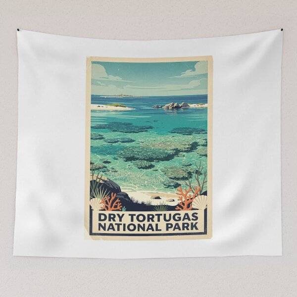 Item preview, Dry Tortugas National Park Vintage Travel Art designed and sold by Teelogic.