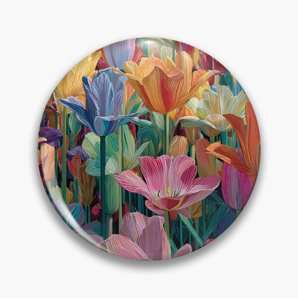 Item preview, Dreamy Tulips Floral Painting Spring Garden Art designed and sold by AutoPopStudio.