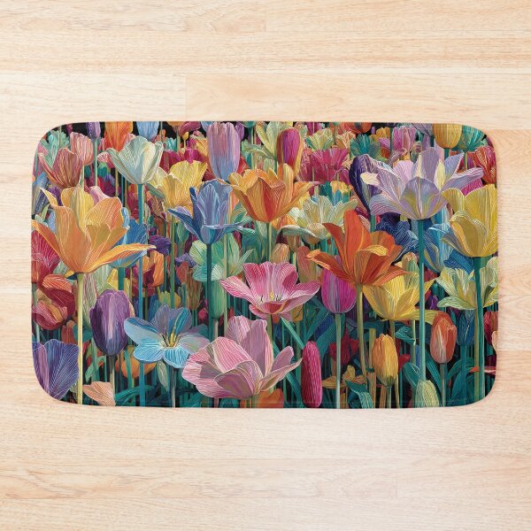 Item preview, Dreamy Tulips Floral Painting Spring Garden Art designed and sold by AutoPopStudio.