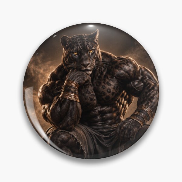 Item preview, Muscular Spotted Jaguar Bodybuilder designed and sold by LiMarchee.