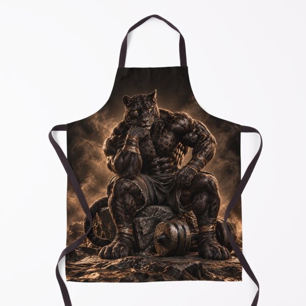 Item preview, Muscular Spotted Jaguar Bodybuilder designed and sold by LiMarchee.