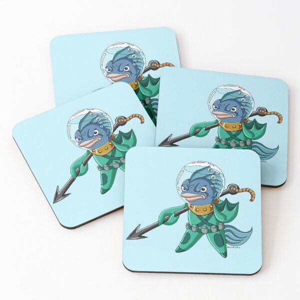 Item preview, Character design "Warrior Fish" designed and sold by daroilustra..
