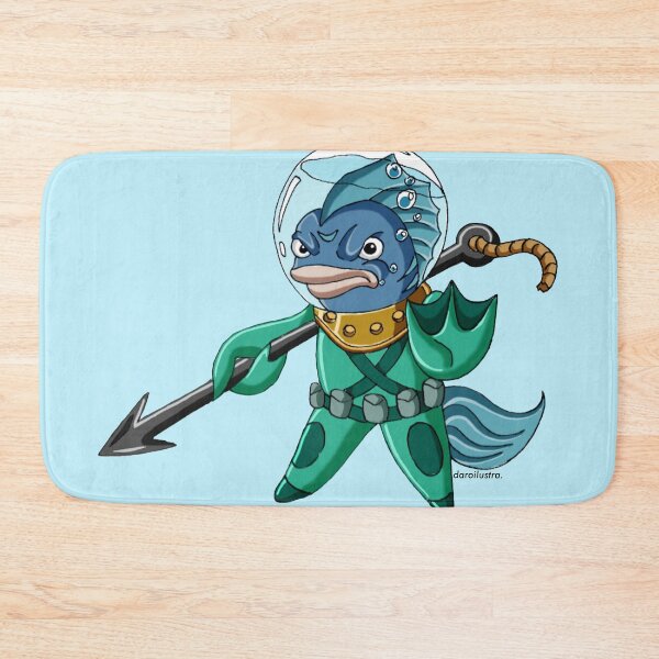 Item preview, Character design "Warrior Fish" designed and sold by daroilustra..