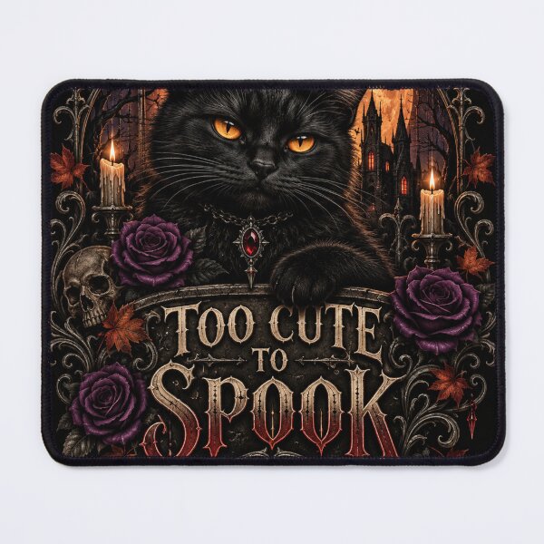 Item preview, Too Cute to Spook – Gothic Black Cat Halloween designed and sold by Meentoos_1.