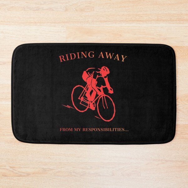 Item preview, Riding Away From My Responsibilities Bicyclist Graphic designed and sold by Nabutami.