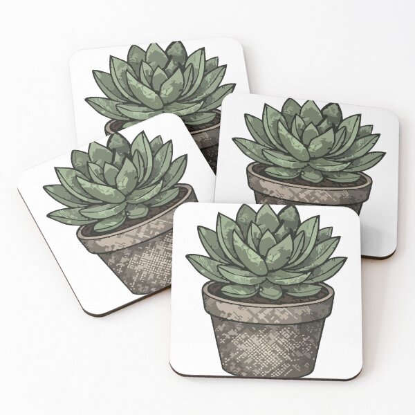 Item preview, Cute Haworthia Succulent Illustration – Green Agave Plant Art designed and sold by KMKDesignStudio.