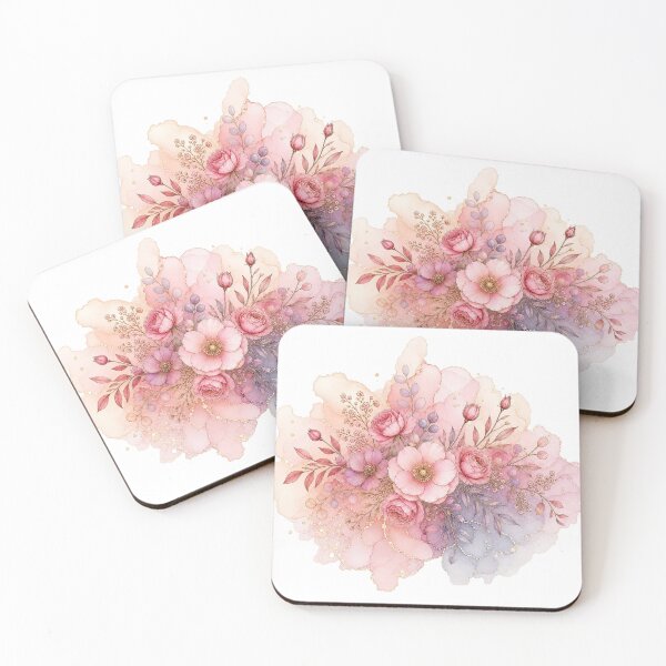 Item preview, Elegant Dusty Rose Watercolor Floral Art designed and sold by AneissPiaf.