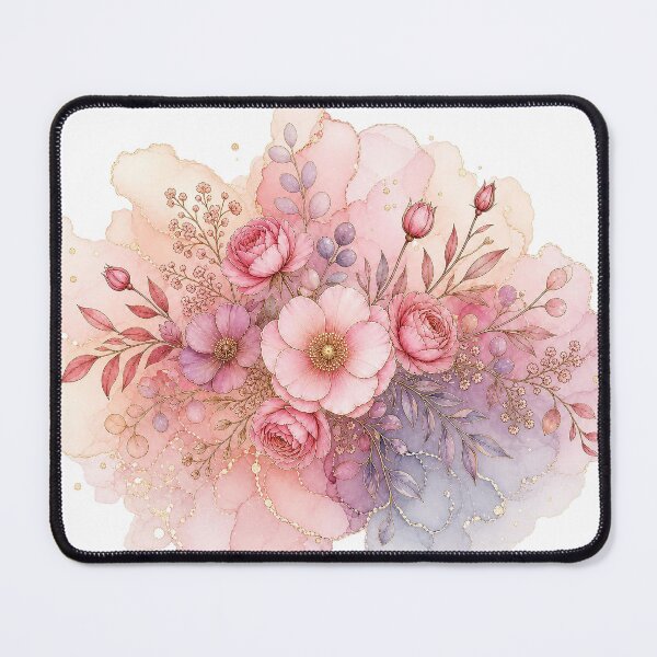 Item preview, Elegant Dusty Rose Watercolor Floral Art designed and sold by AneissPiaf.