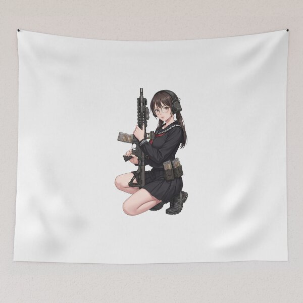 Item preview, Tactical School Girl - Anime Special Ops designed and sold by RAWLIFEGRAPHIC.