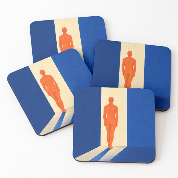 Item preview, 'Before Warmth' — Abstract Blue Figurative Art designed and sold by Moodzu.