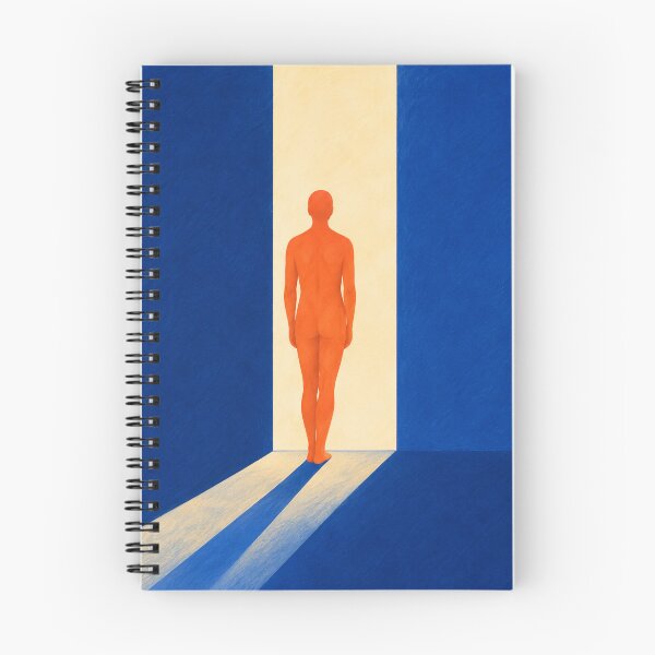 Item preview, 'Before Warmth' — Abstract Blue Figurative Art designed and sold by Moodzu.